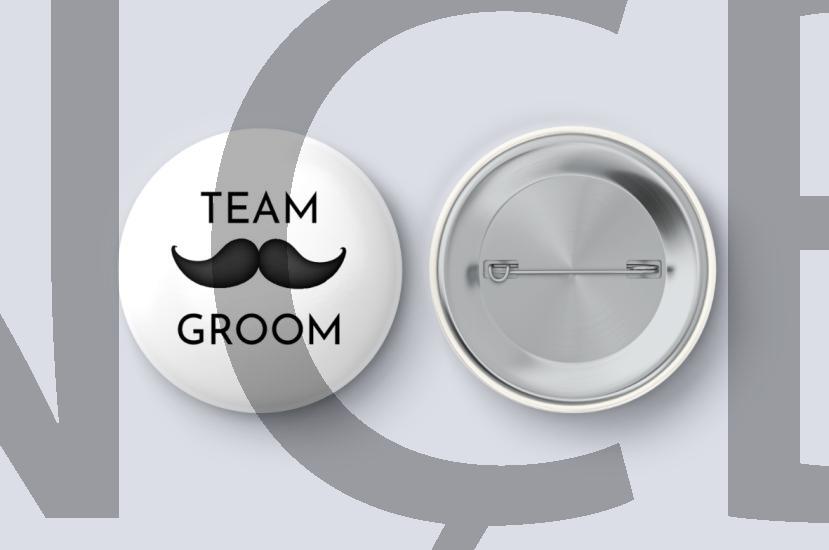 Team Groom - İğneli Rozet