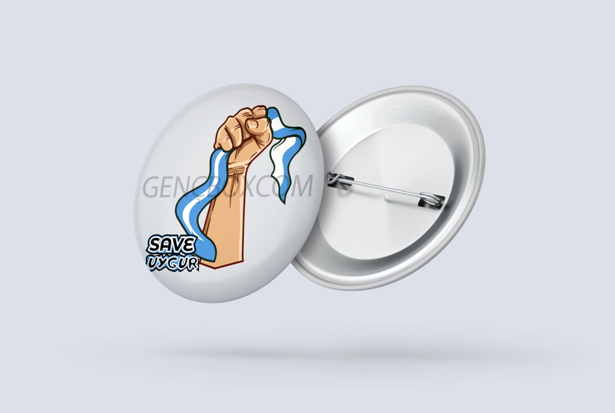 Save Uygur - İğneli Rozet