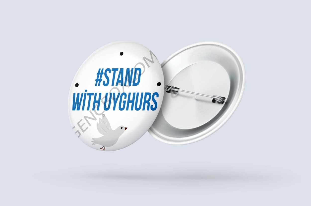 Stand With Uyghurs - İğneli Rozet