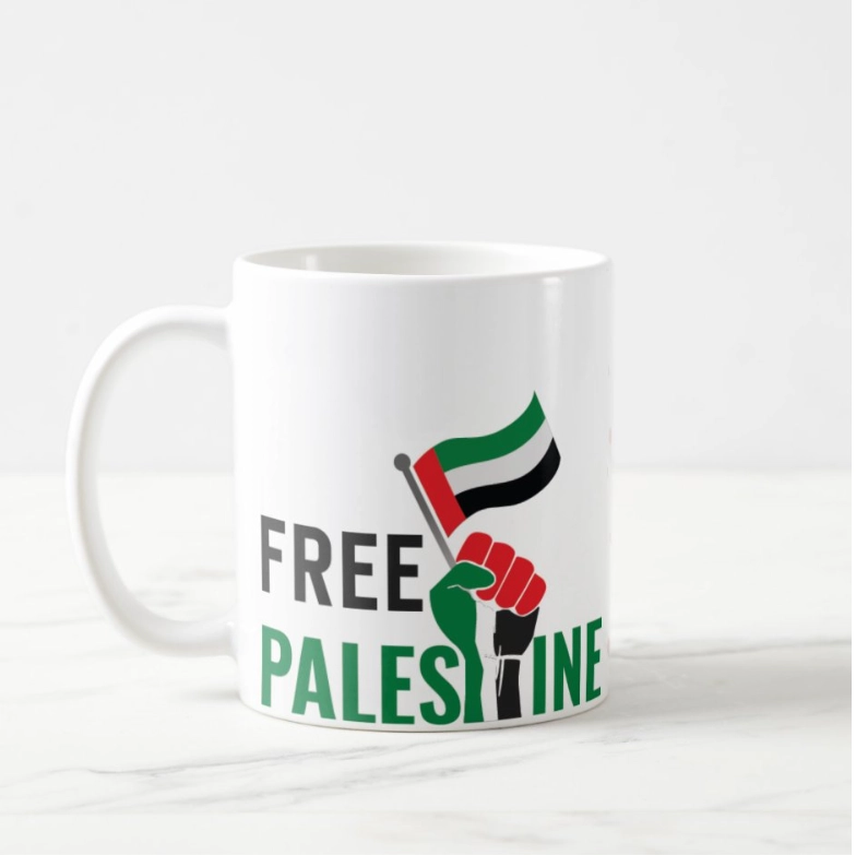 Free Palastine - Kupa Bardak