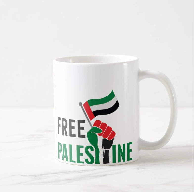 Free Palastine - Kupa Bardak