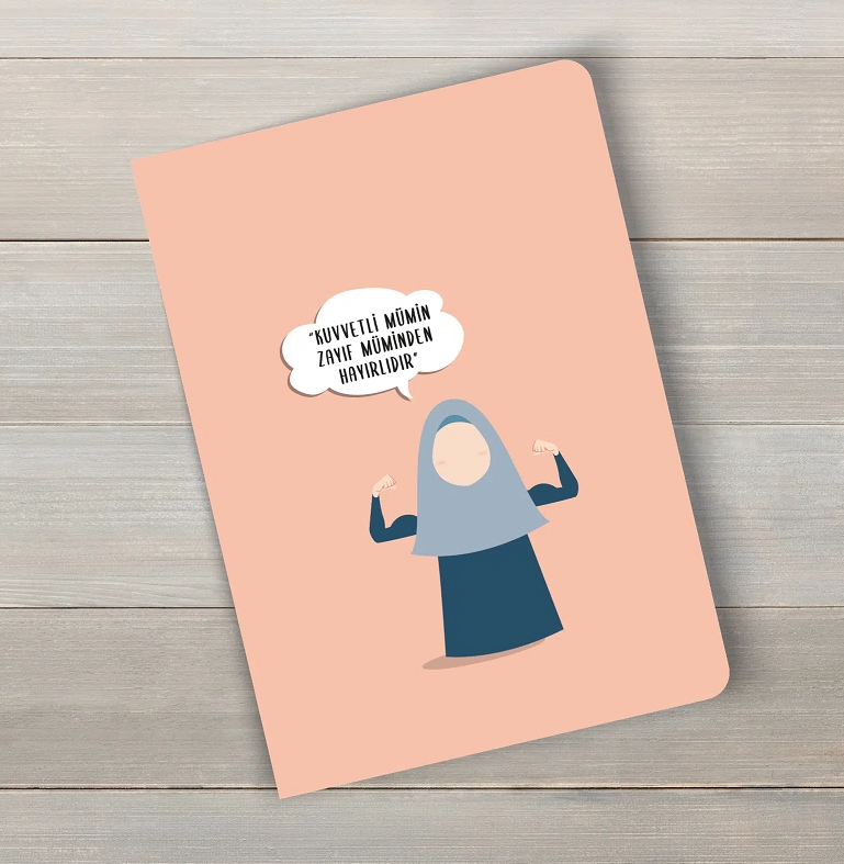 Kuvvetli Mümin Zayıf Müminden Hayırlıdır isimli – A5 Çizgili Defter