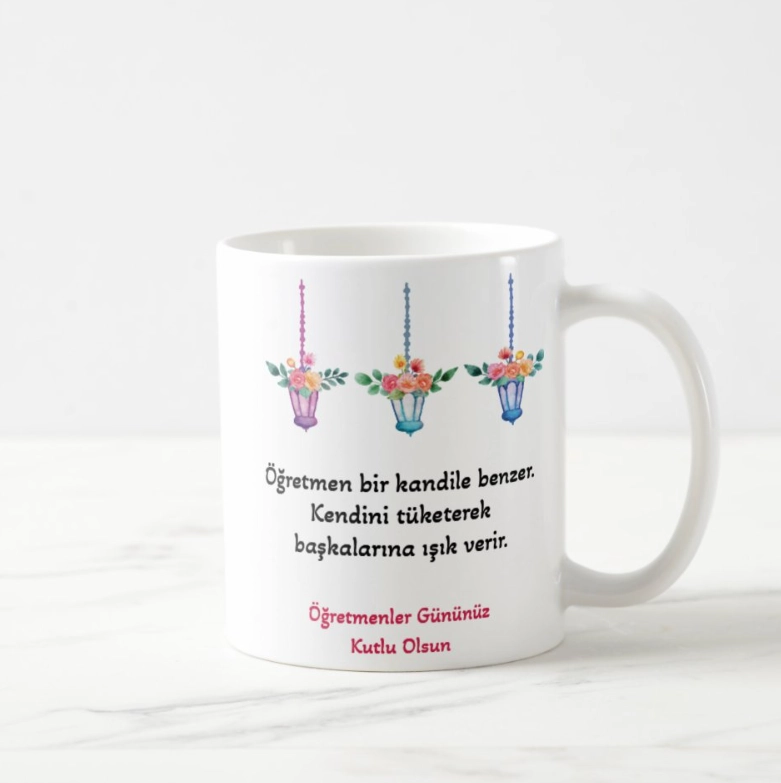 Değerler Eğitimi Öğretmeni - İsimli Kupa Bardak