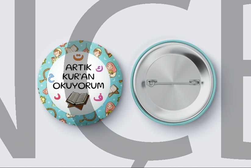 Artık Kuran Okuyorum - Mavi İğneli Rozet
