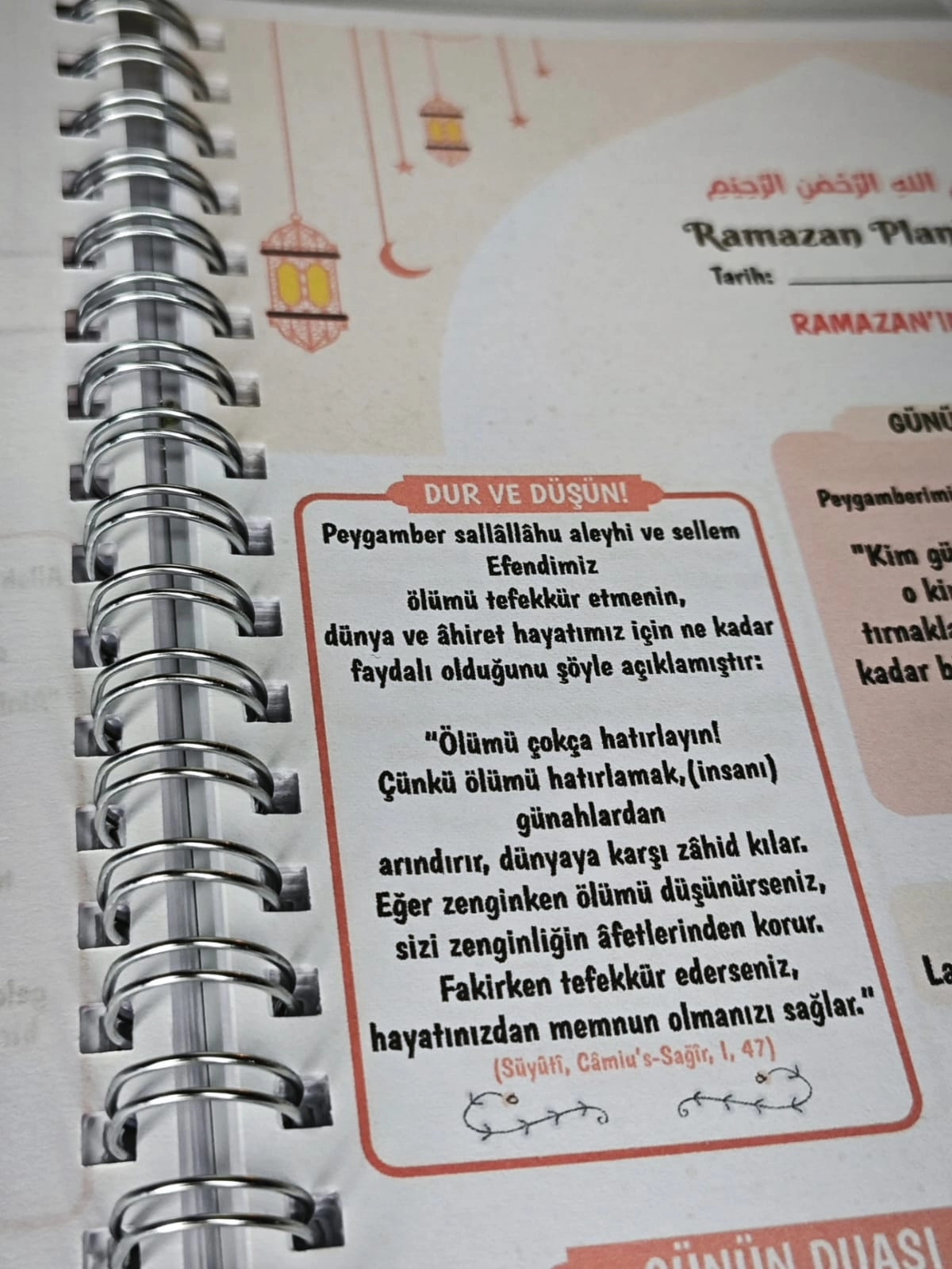 Ramazan Planlayıcım– A5 Tarihsiz Spiralli Defter