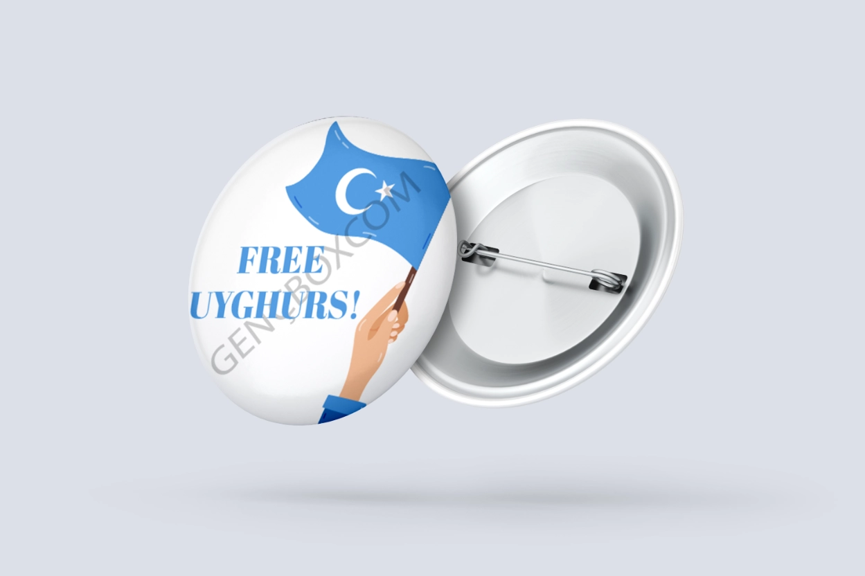 Free Uyghurs - İğneli Rozet