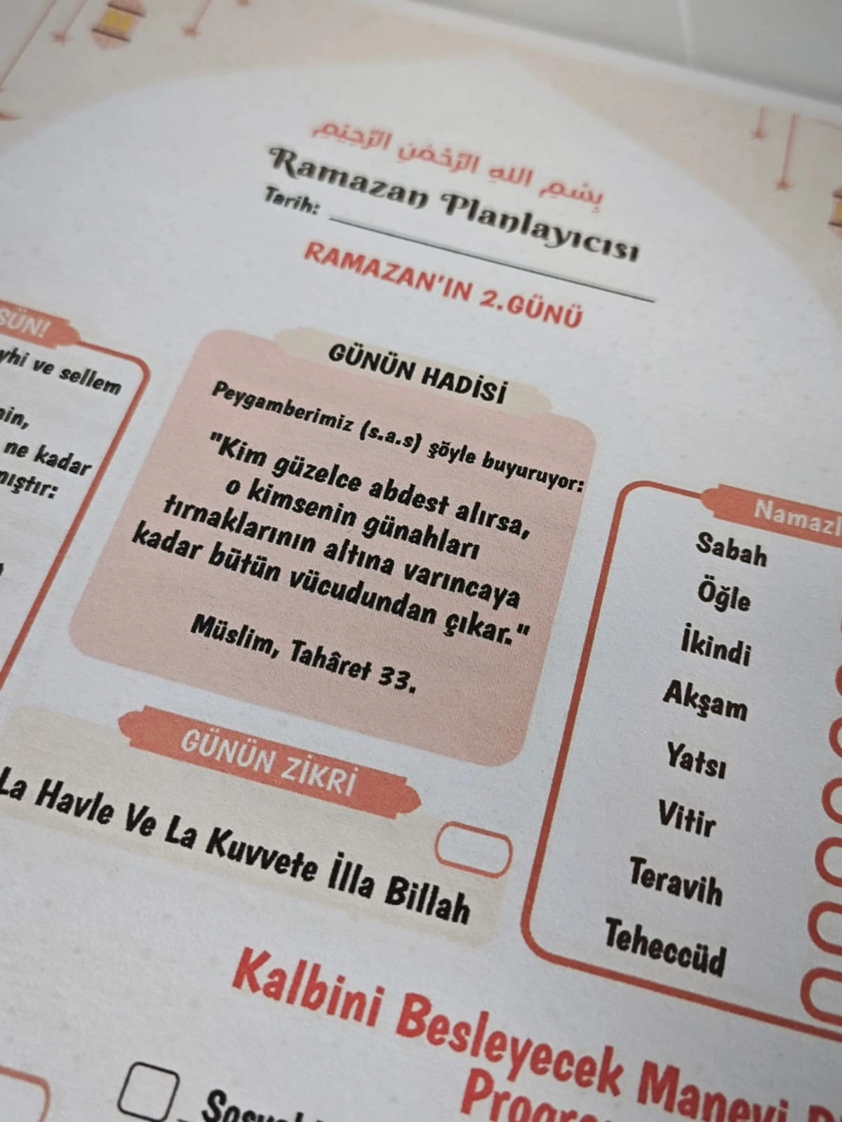 Ramazan Planlayıcım– A5 Tarihsiz Spiralli Defter