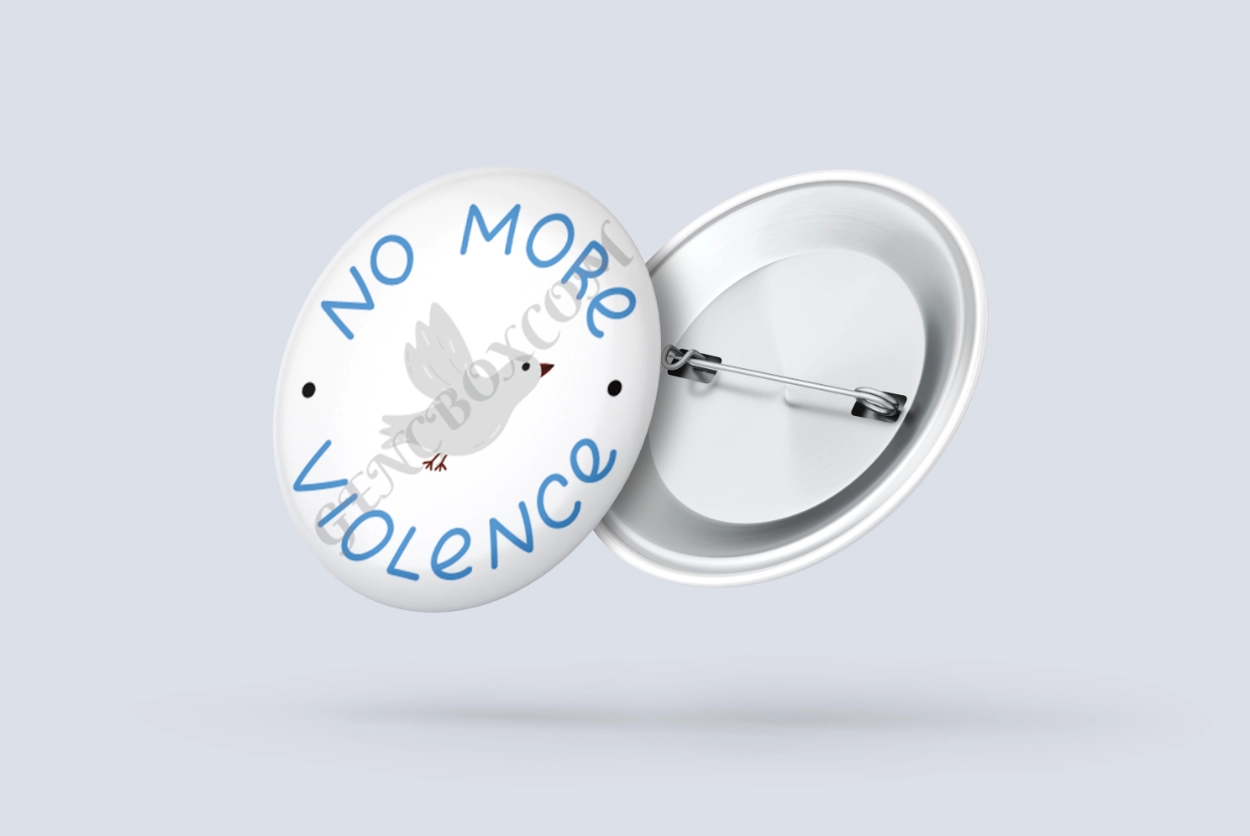 No More Violence - İğneli Rozet
