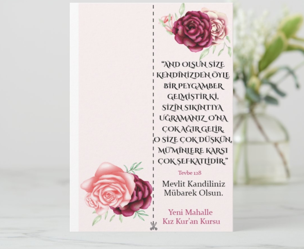 ’’En Sevgili’’ Temalı Hediyelik Kandil Kart(Hediyelik Çikolata Kahve Kart)