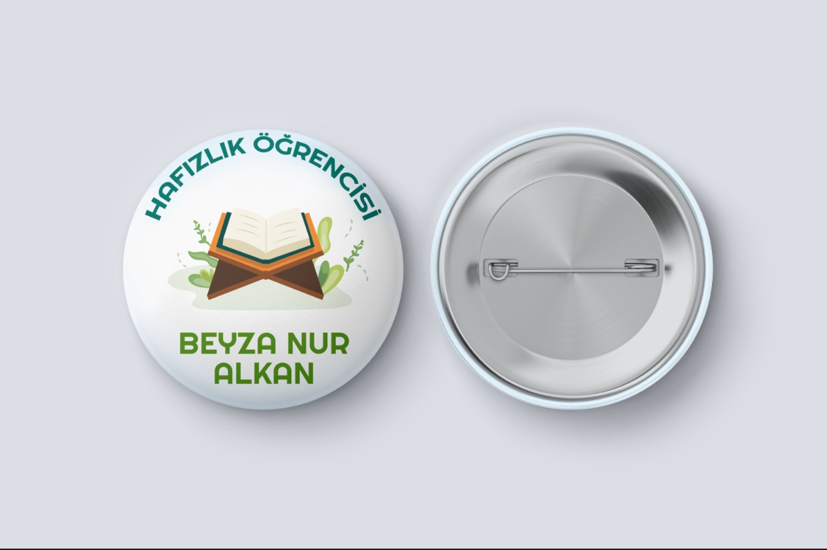Mutluyum Okuyorum - ABC Çocuk İğneli Rozet