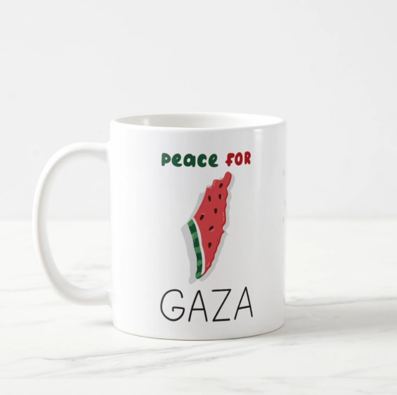 Peace For Gaza - Kupa Bardak
