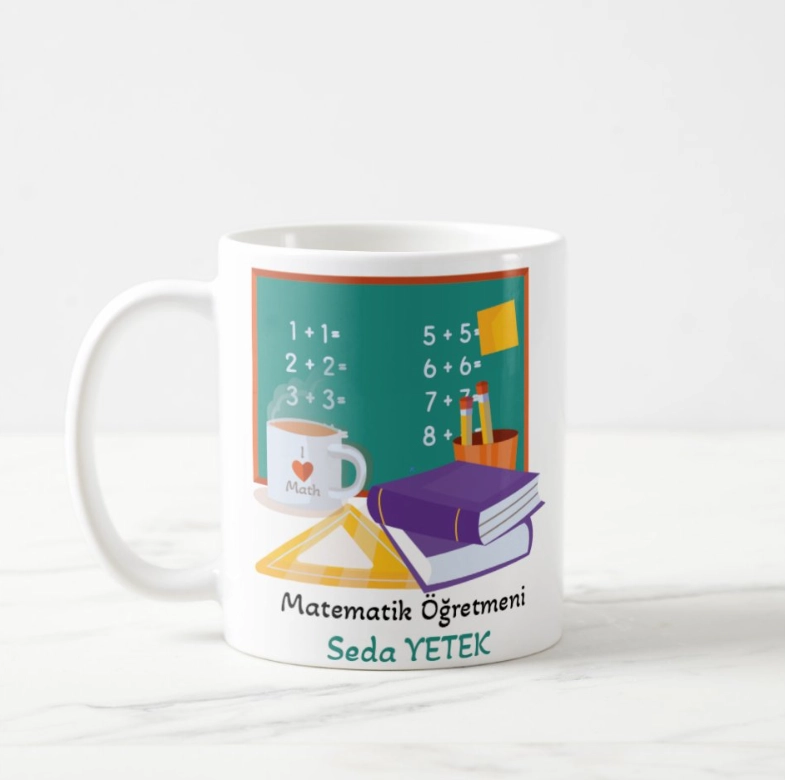 Matematik Öğretmeni- İsimli Kupa Bardak