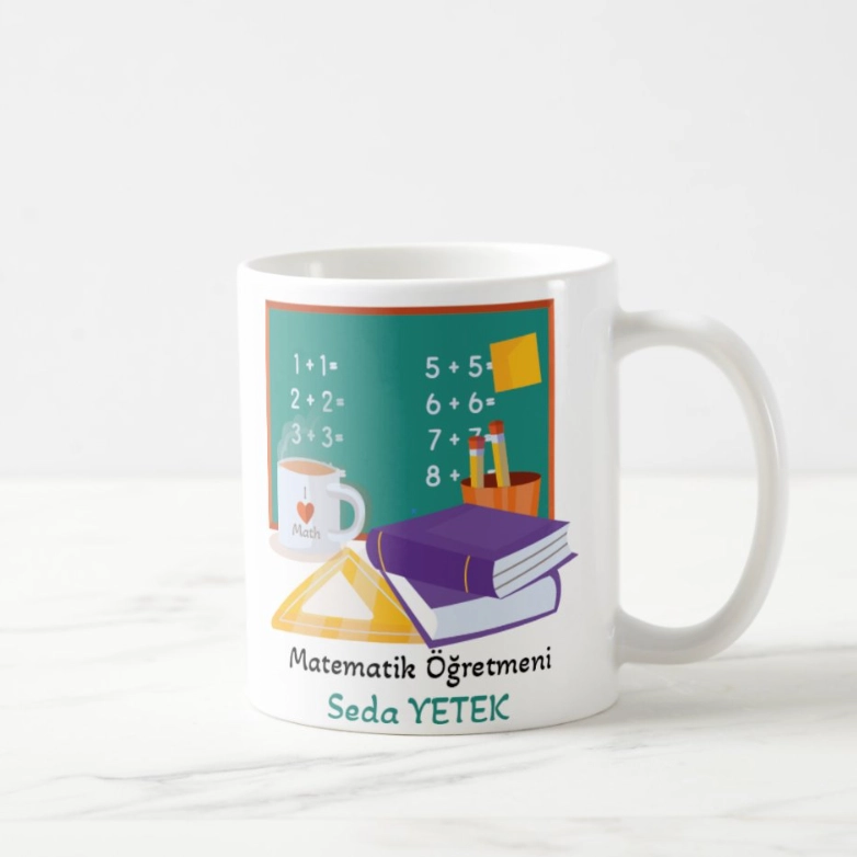 Matematik Öğretmeni- İsimli Kupa Bardak