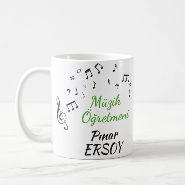 Müzik Öğretmeni - İsimli Kupa Bardak