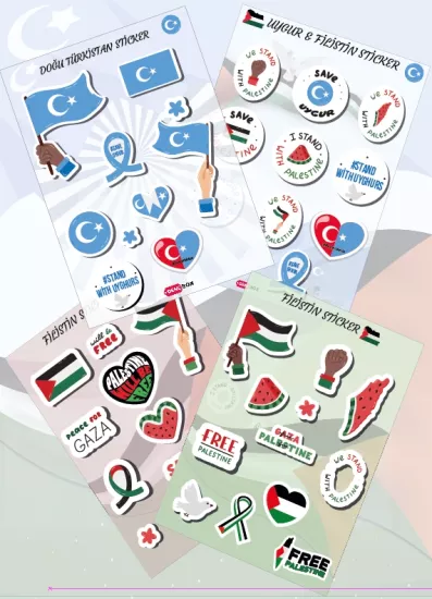 Mazlum Coğrafyalar Sticker Set 4’lü 