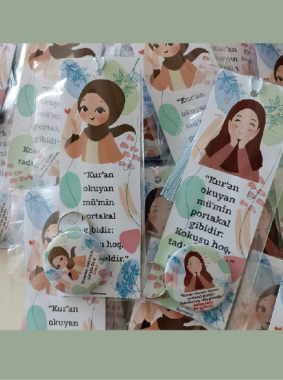 Genç Kızlar Özel Tasarım Açacaklı Anahtarlık - Ayraç Hediyelik Paket