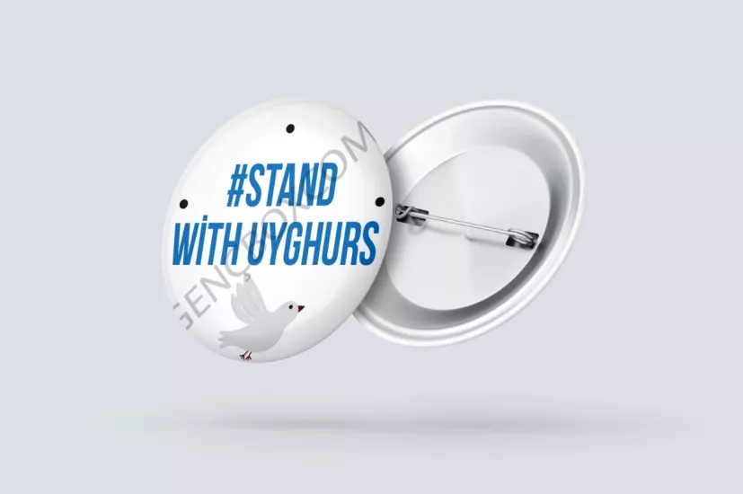 Stand With Uyghurs - İğneli Rozet