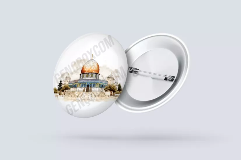 Mescidi Aksa - İğneli Rozet