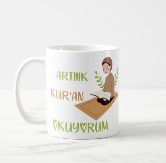 Artık Kur’an Okuyorum - Erkek İsme Özel Kupa