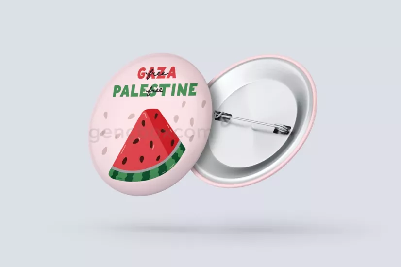 Gaza Palastine - İğneli Rozet
