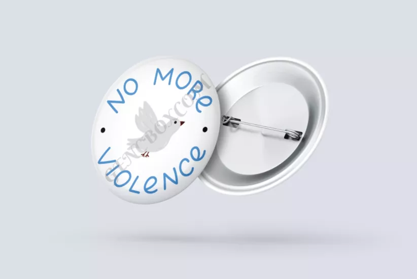 No More Violence - İğneli Rozet