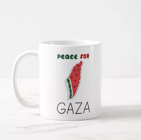 Peace For Gaza - Kupa Bardak