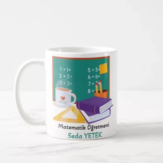 Matematik Öğretmeni- İsimli Kupa Bardak