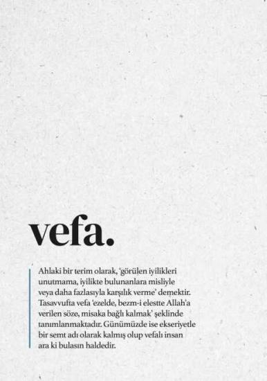 Vefa Defteri 