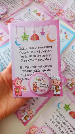 Ramazan Manili Kart ve İsimli Rozet Paketi