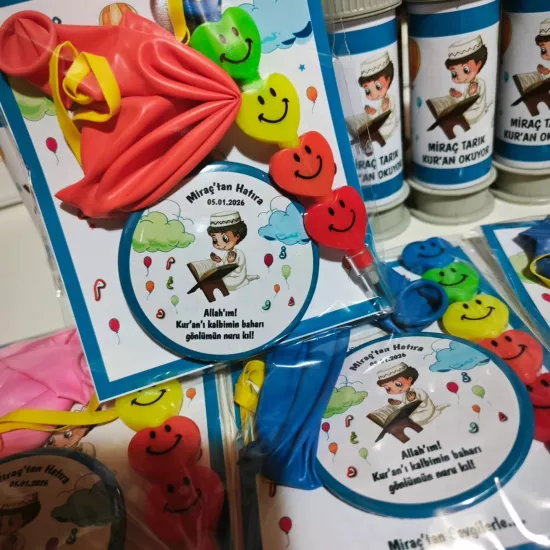 Yumurtlayan Kalem Açacak Magnet ve Balonlu Hediyelik Paket