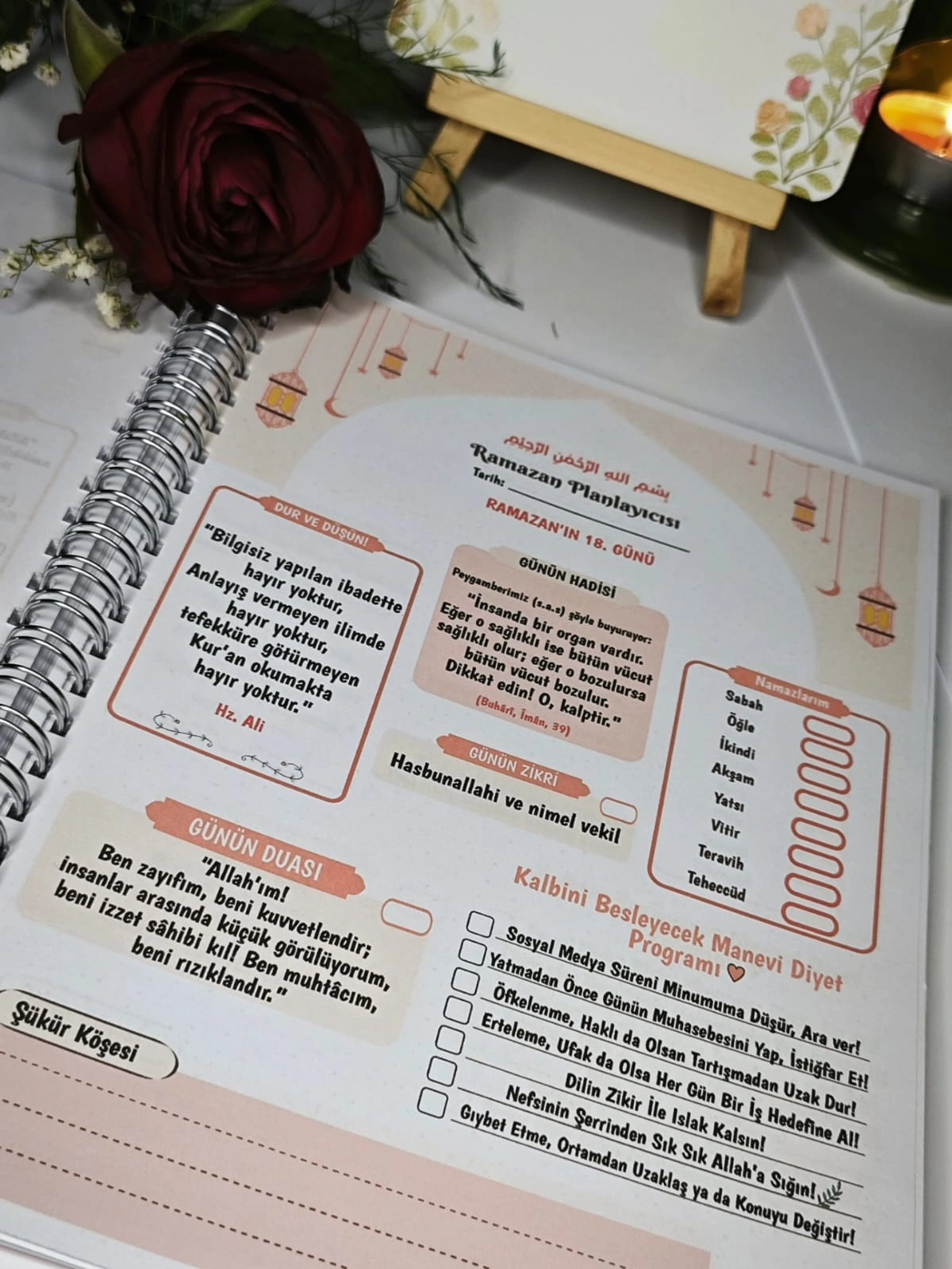 Ramazan Planlayıcım– A5 Tarihsiz Spiralli Defter