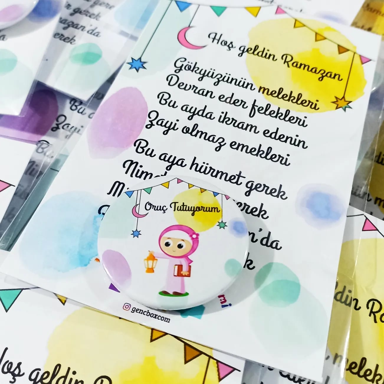 Ramazan Manili Kart ve Rozet Takım