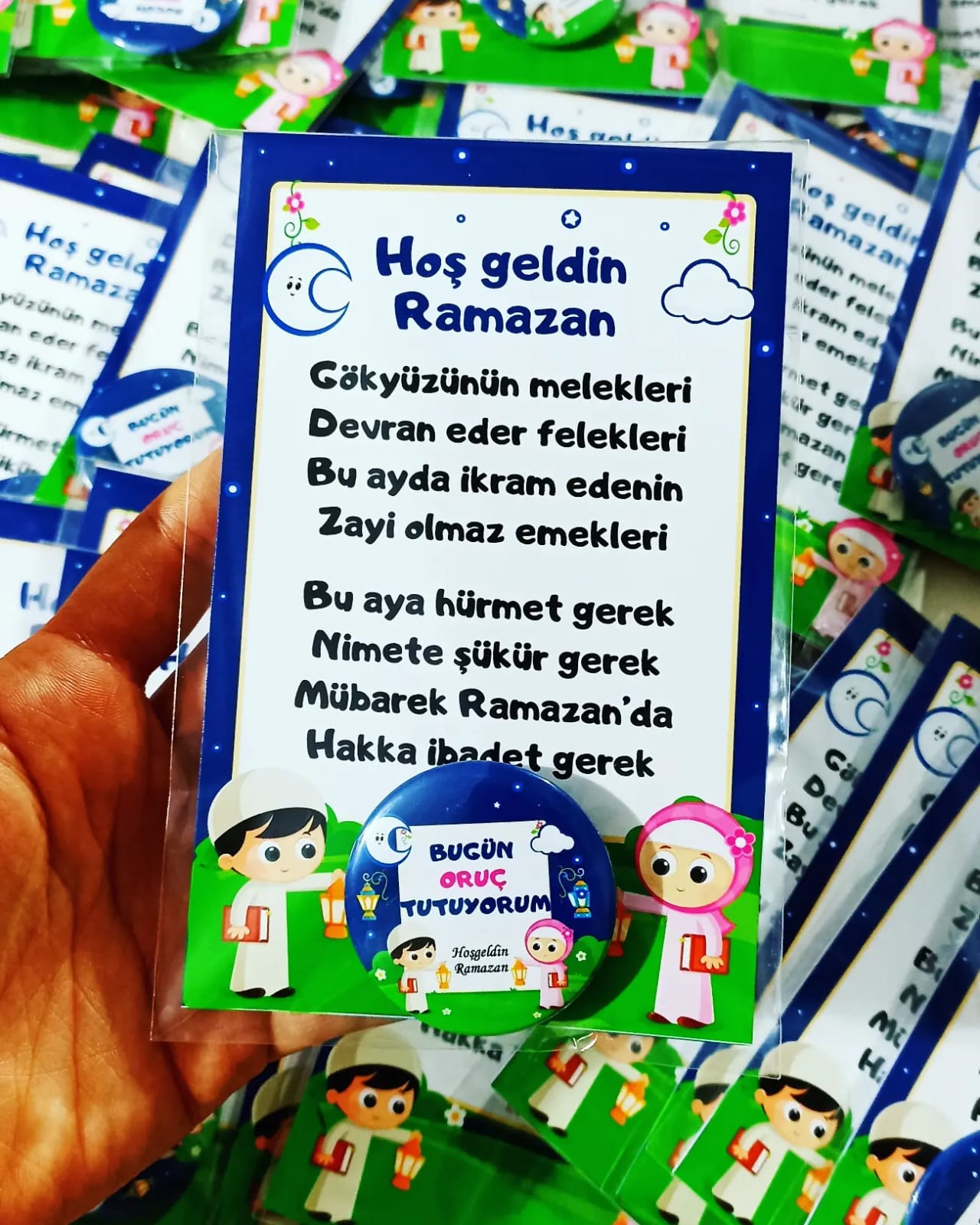 Ramazan Manili Kart ve Rozet Takım 2