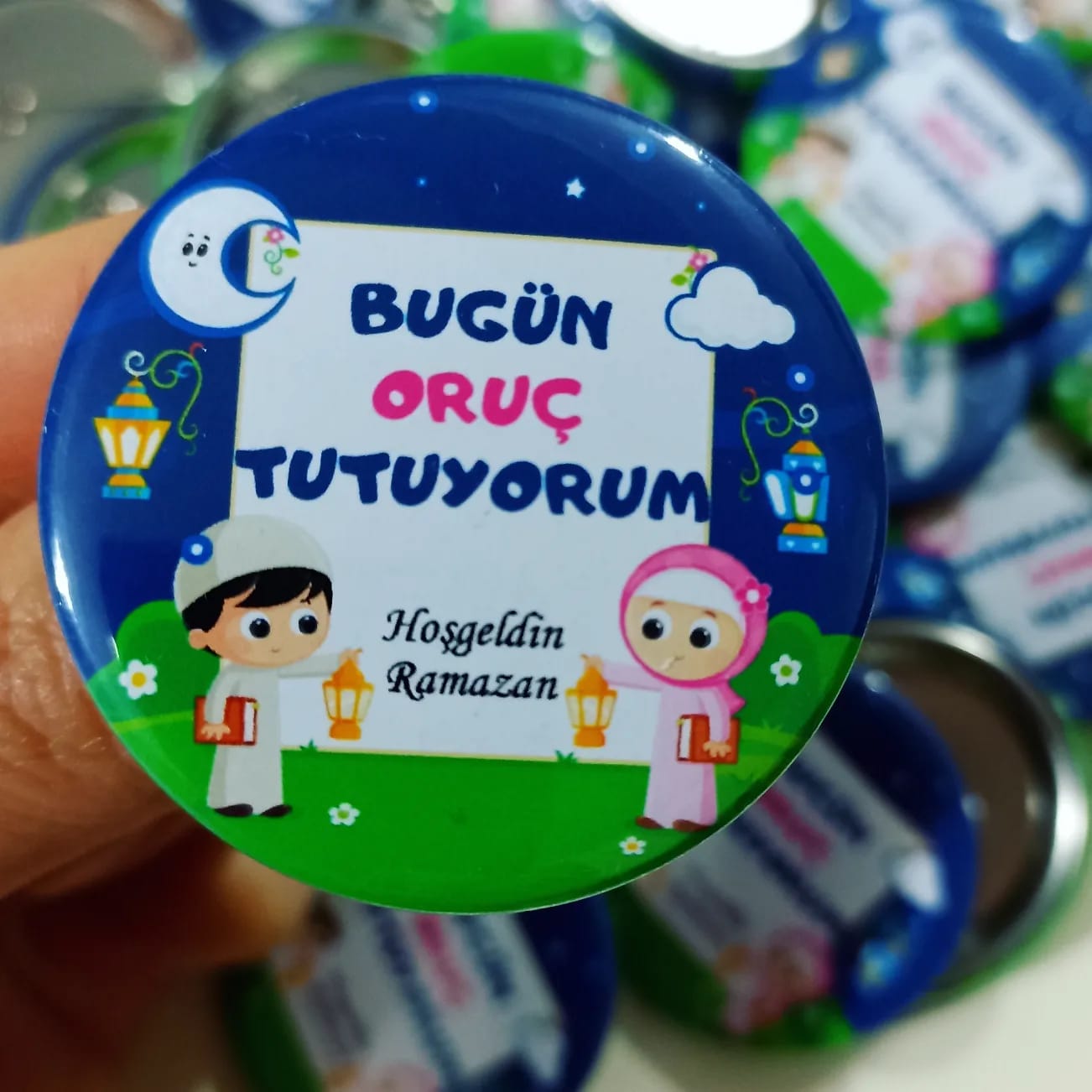 Ramazan Manili Kart Rozet ve Balonlu Paket 
