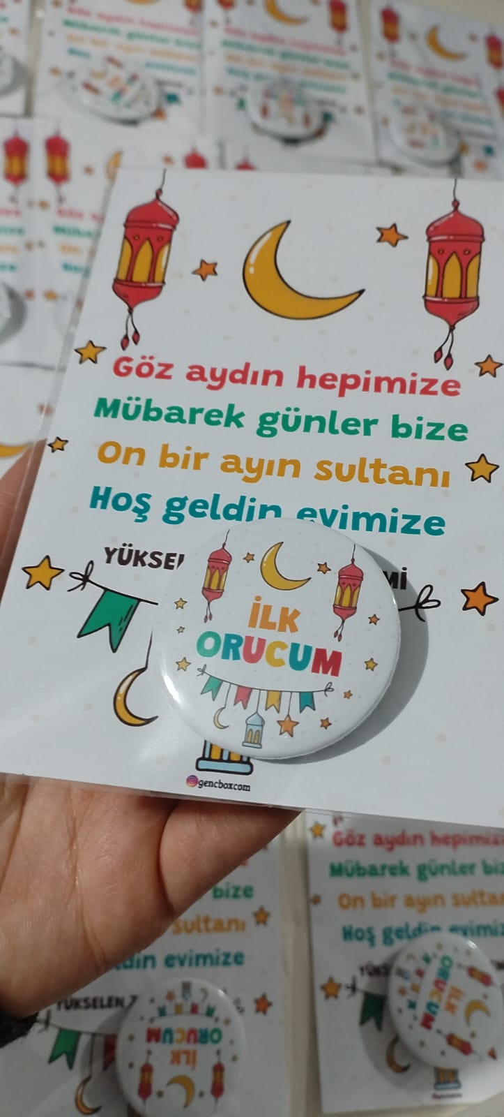Ramazan Manili Kart ve Rozet Paketi