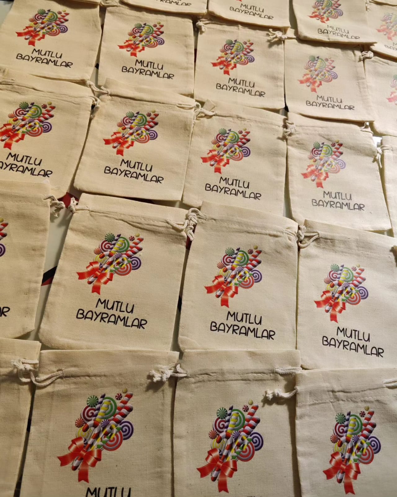 Şekerli Mutlu Bayramlar - Çocuk Bayram Harçlık Kesesi