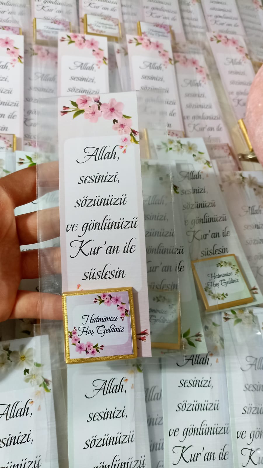 Hatim Hatırası Çikolatalı Ayraçlı Hediyelik Paket