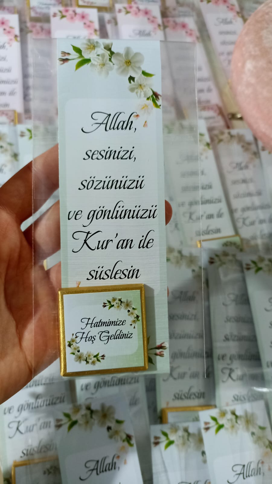 Hatim Hatırası Çikolatalı Ayraçlı Hediyelik Paket